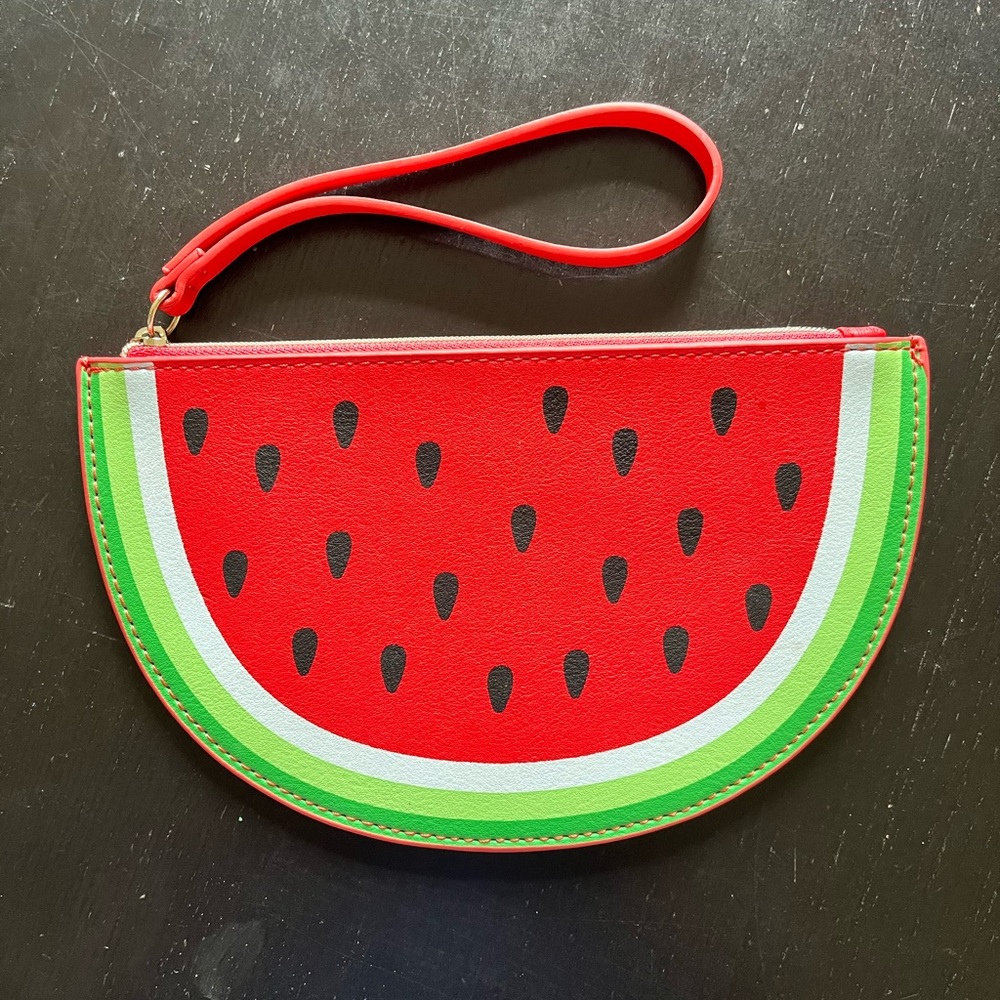 Old Navy Watermelon wristlet, never used. 8 inches long and 5 inches wide.
